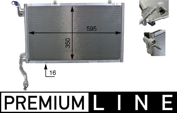 MAHLE AC 10 000P Condenser, air conditioning