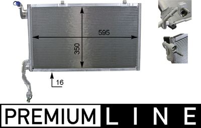 Condenser, air conditioning MAHLE AC 10 000P