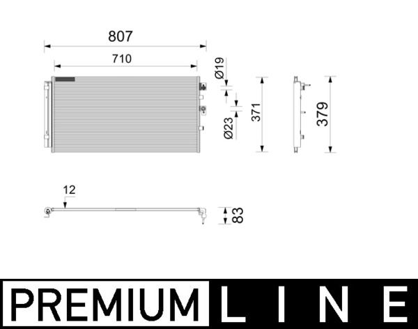 MAHLE AC 1211 000P Condenser, air conditioning