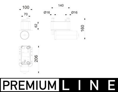 Condenser, air conditioning MAHLE AC 1215 000P