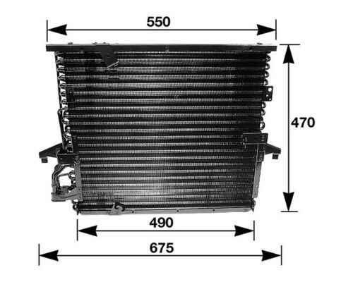 MAHLE AC 147 000S Condenser, air conditioning