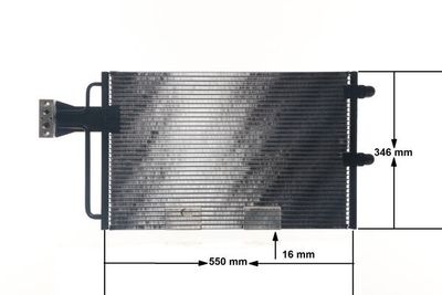 Condenser, air conditioning MAHLE AC 151 000S
