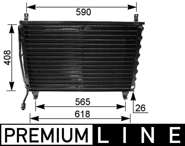 MAHLE AC 167 000P Condenser, air conditioning