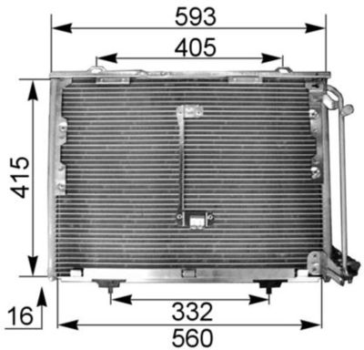 Condenser, air conditioning MAHLE AC 168 001S