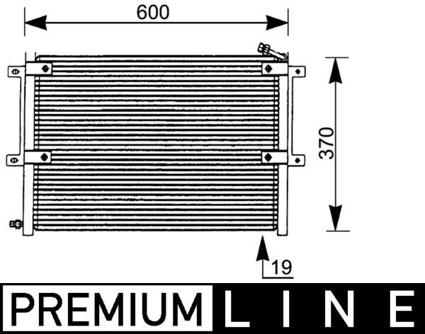 MAHLE AC 171 000P Condenser, air conditioning