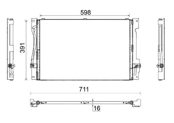 MAHLE AC 173 000S Condenser, air conditioning