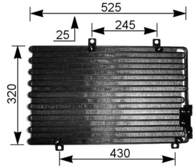 Condenser, air conditioning MAHLE AC 195 000S