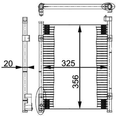 MAHLE AC 199 000S Condenser, air conditioning