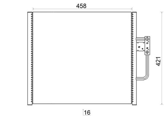 MAHLE AC 201 001S Condenser, air conditioning
