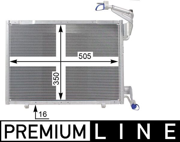 MAHLE AC 21 000P Condenser, air conditioning