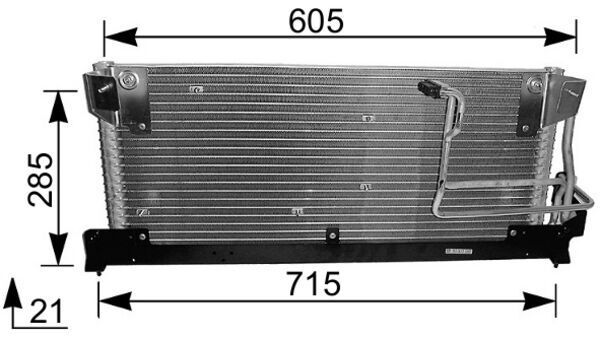 MAHLE AC 214 000S Condenser, air conditioning