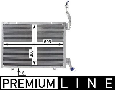 Condenser, air conditioning MAHLE AC 22 000P