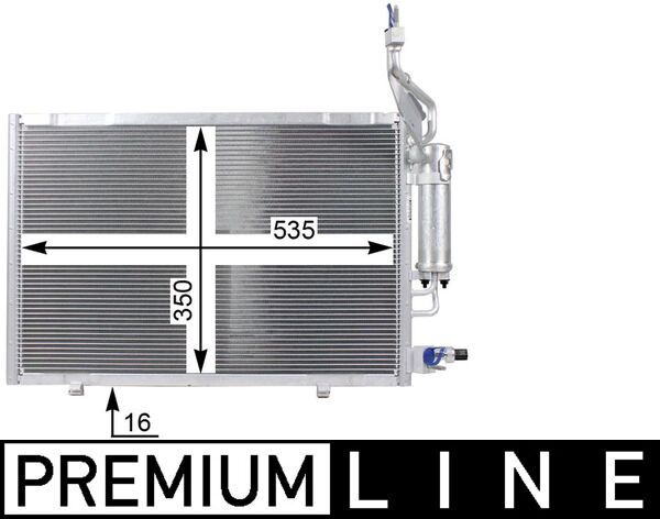 MAHLE AC 23 000P Condenser, air conditioning