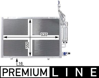 Condenser, air conditioning MAHLE AC 23 000P