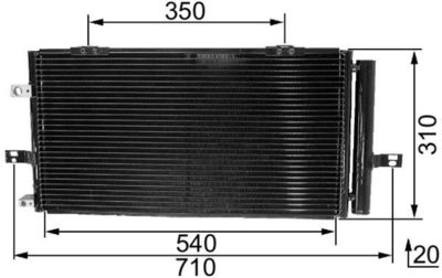 Condenser, air conditioning MAHLE AC 230 000S