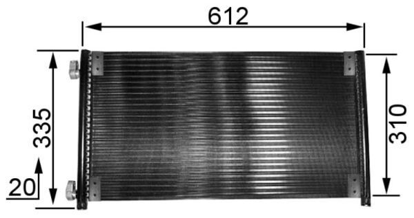 MAHLE AC 237 000S Condenser, air conditioning