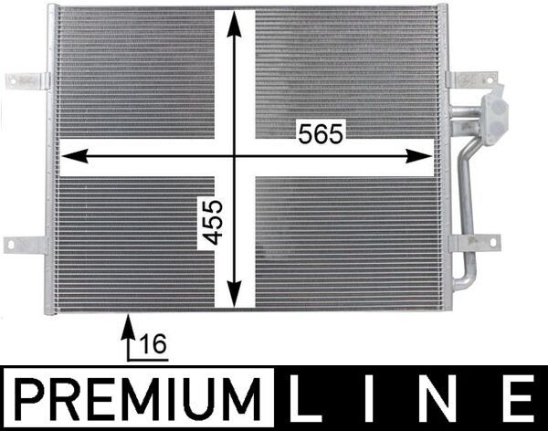MAHLE AC 25 000P Condenser, air conditioning