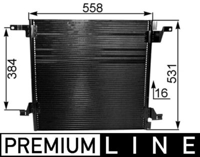 Condenser, air conditioning MAHLE AC 259 000P