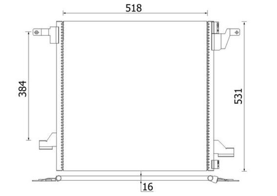 MAHLE AC 259 000S Condenser, air conditioning
