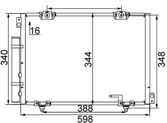 MAHLE AC 260 000S Condenser, air conditioning
