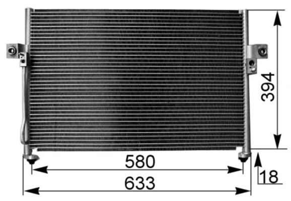 MAHLE AC 262 000S Condenser, air conditioning
