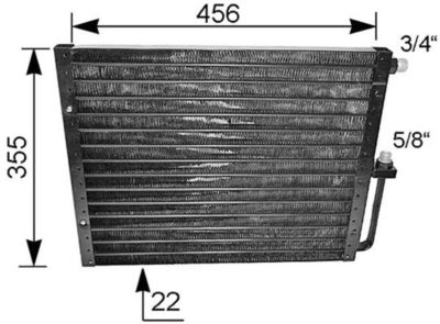 Condenser, air conditioning MAHLE AC 267 000S