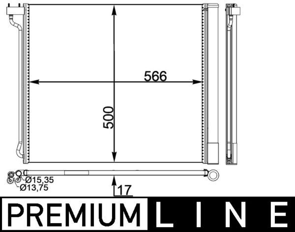 MAHLE AC 269 000P Condenser, air conditioning
