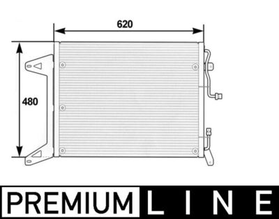 Condenser, air conditioning MAHLE AC 280 000P
