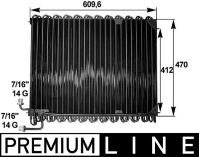 Condenser, air conditioning MAHLE AC 285 000P