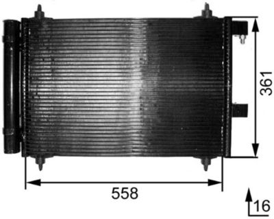 Condenser, air conditioning MAHLE AC 291 000S