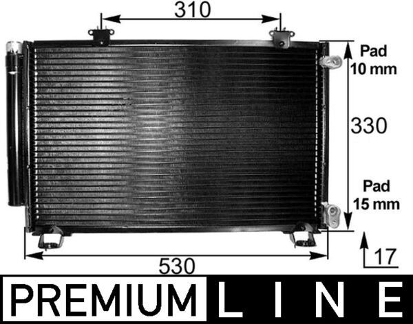 MAHLE AC 292 000P Condenser, air conditioning