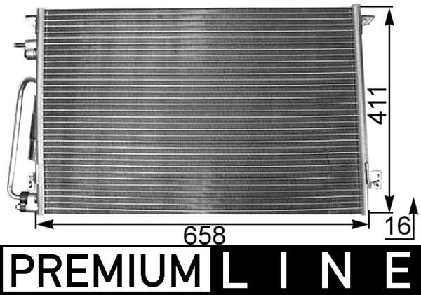 MAHLE AC 295 000P Condenser, air conditioning
