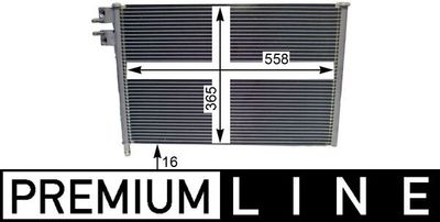 Condenser, air conditioning MAHLE AC 298 000P