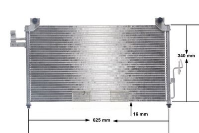 Condenser, air conditioning MAHLE AC 327 000S