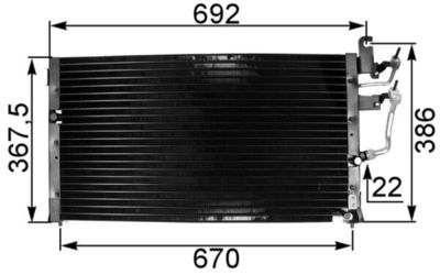 Condenser, air conditioning MAHLE AC 329 000S