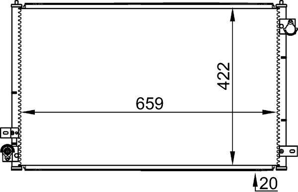 MAHLE AC 338 001S Condenser, air conditioning