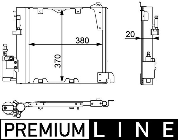 MAHLE AC 349 000P Condenser, air conditioning