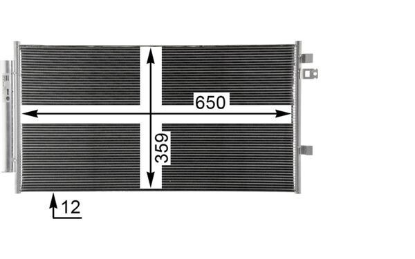 MAHLE AC 35 000P Condenser, air conditioning