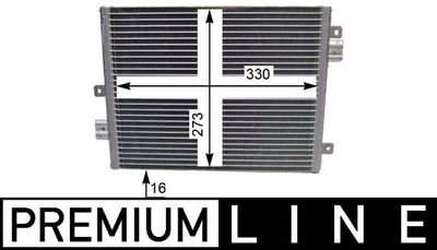 Condenser, air conditioning MAHLE AC 354 000P