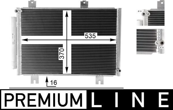 MAHLE AC 36 000P Condenser, air conditioning