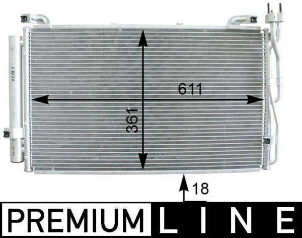 MAHLE AC 392 000P Condenser, air conditioning