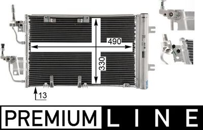 Condenser, air conditioning MAHLE AC 400 000P