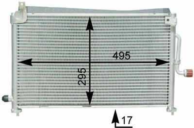 Condenser, air conditioning MAHLE AC 416 000S