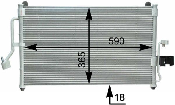 MAHLE AC 418 000S Condenser, air conditioning