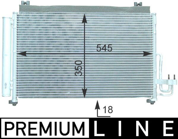 MAHLE AC 420 000P Condenser, air conditioning