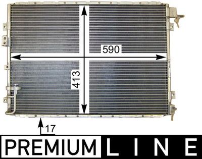Condenser, air conditioning MAHLE AC 421 000P