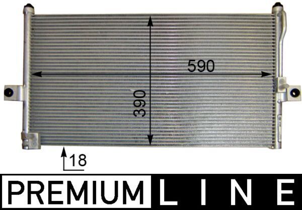MAHLE AC 422 000P Condenser, air conditioning