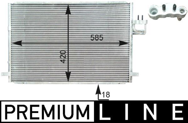 MAHLE AC 426 000P Condenser, air conditioning