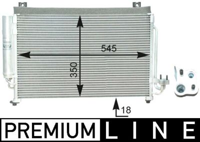 Condenser, air conditioning MAHLE AC 427 000P