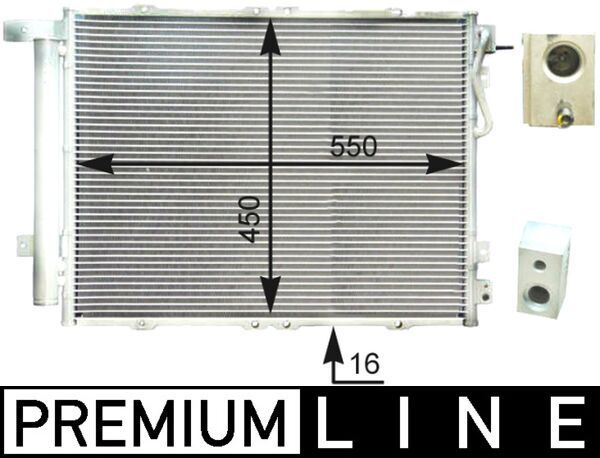 MAHLE AC 429 000P Condenser, air conditioning